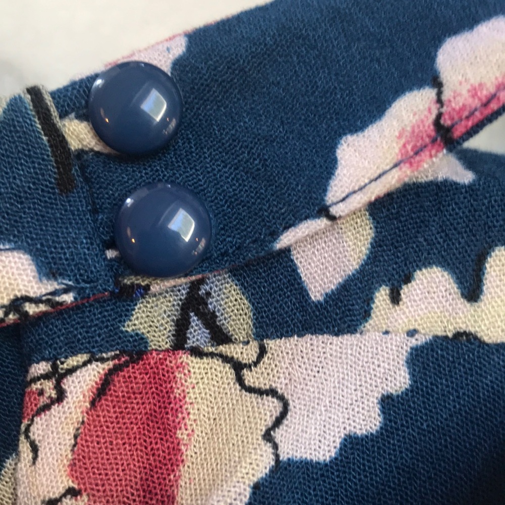 Blue floral rayon dress by Jack By BB Dakota - Picture 5 of 6